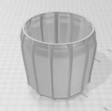 Rib Planter — 3D printable planter STL file